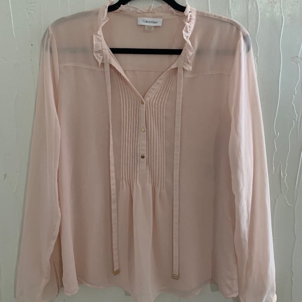 Light pink Calvin Klein blouse